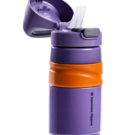 Tommee Tippee Gourde Anti-Fuite avec Paille 500ml - Mauve - Tommee Tippee - Gourdes Isothermes pour bébé Maroc -www.babyboss.ma