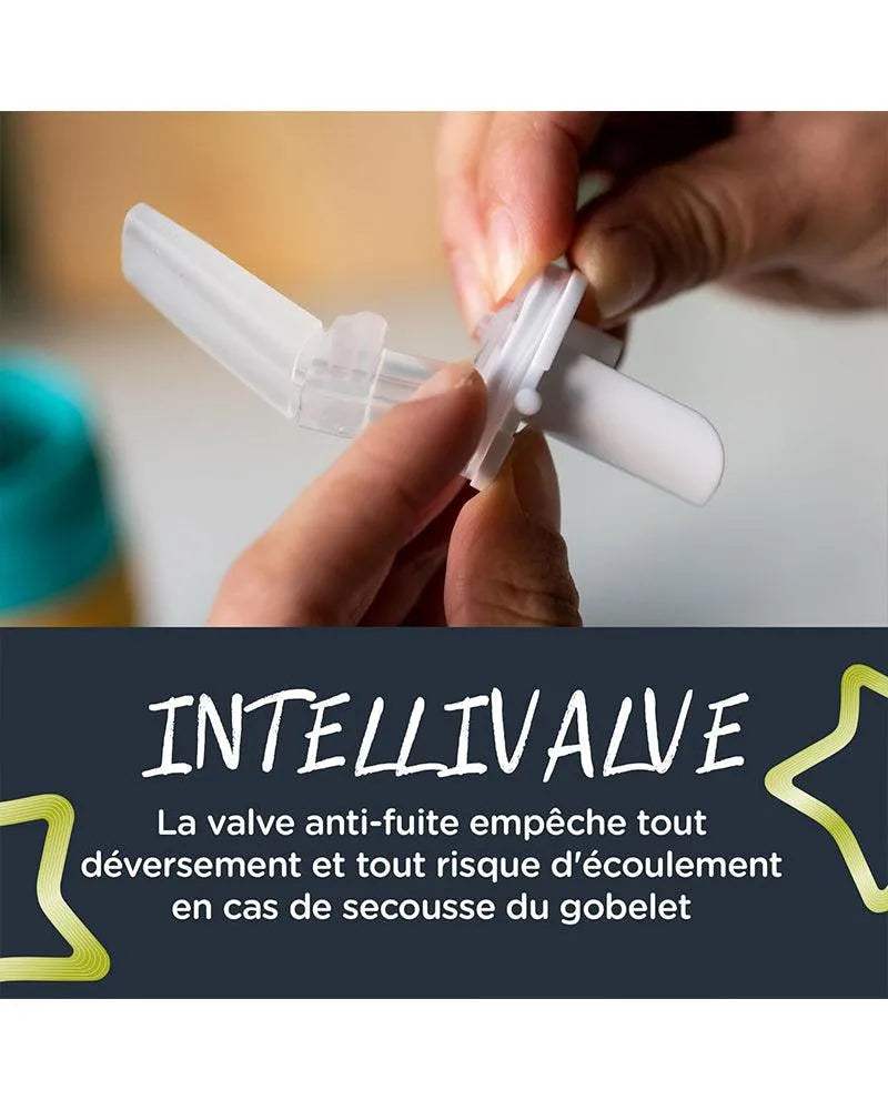 Tommee Tippee Gourde Anti-Fuite avec Paille 500ml - Mauve - Tommee Tippee - Gourdes Isothermes pour bébé Maroc -www.babyboss.ma