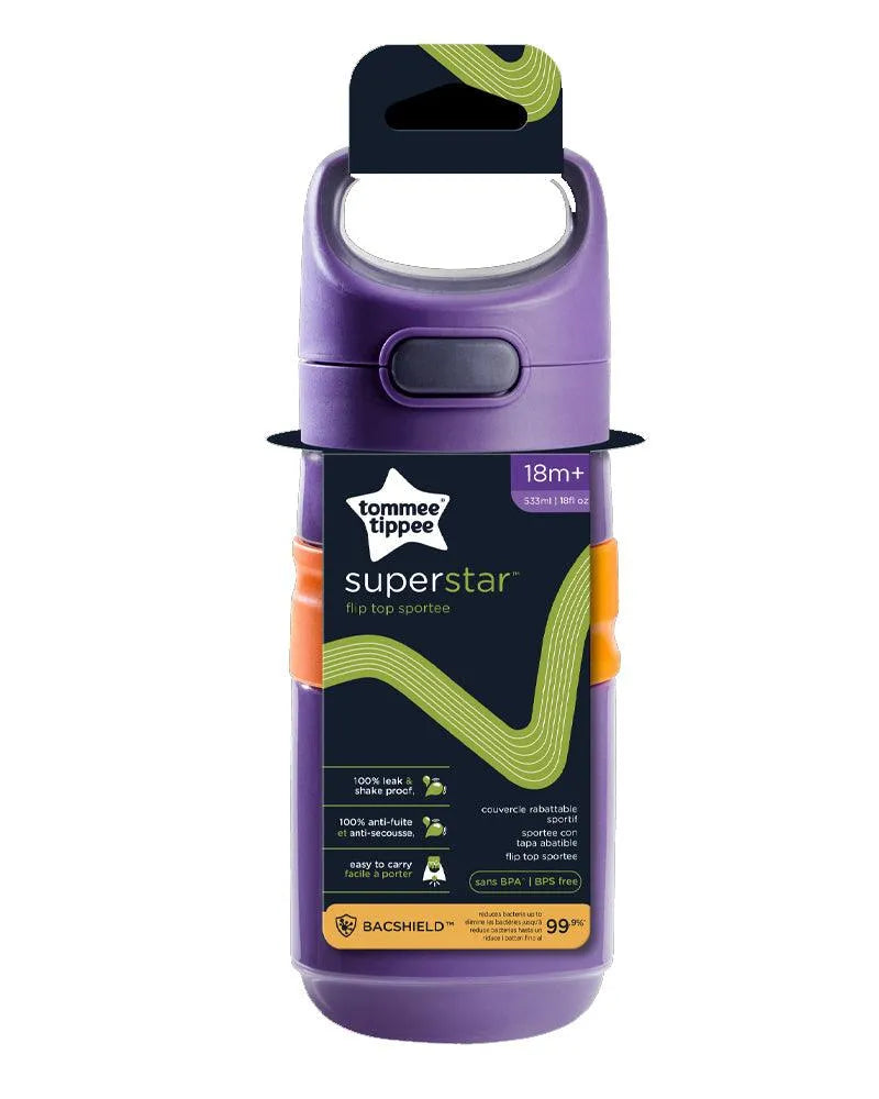 Tommee Tippee Gourde Anti-Fuite avec Paille 500ml - Mauve - Tommee Tippee - pour bébé maroc