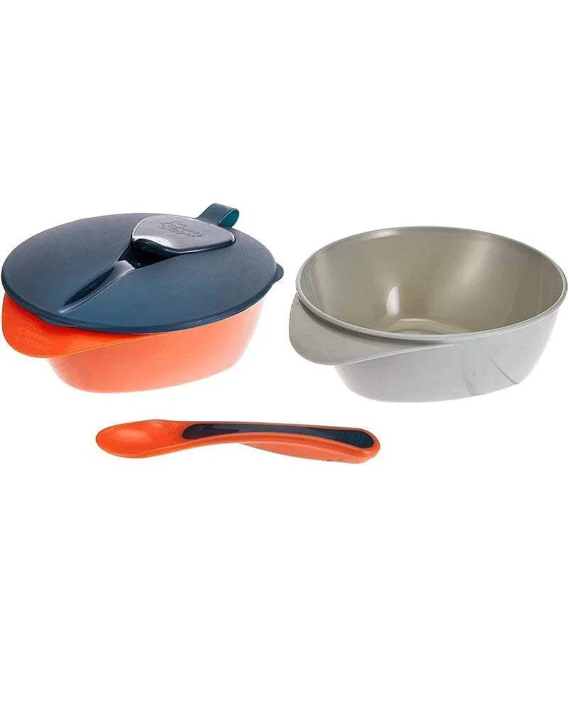 Tommee Tippee Lot de 2 Bols avec Couvercle et Cuillère 6M+ - Tommee Tippee - Bols pour bébé Maroc -www.babyboss.ma