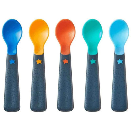Tommee Tippee Lot de 5 Cuillères d'apprentissage Easigrip 4M+ - Tommee Tippee - Cuillères d'apprentissage pour bébé Maroc -www.babyboss.ma