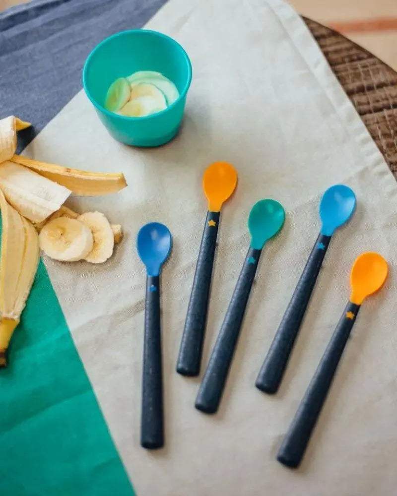 Tommee Tippee Lot de 5 Cuillères d'apprentissage Softee 4M+ - Tommee Tippee - Cuillères d'apprentissage pour bébé Maroc -www.babyboss.ma