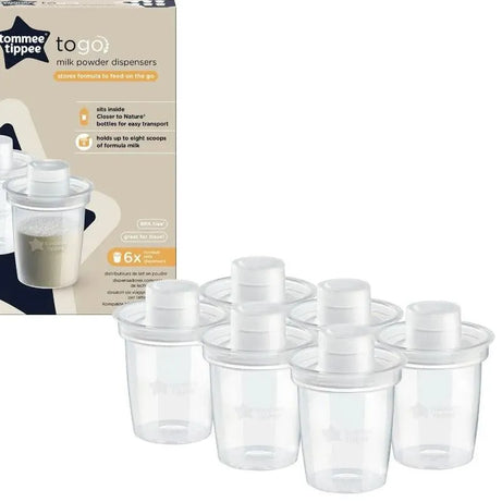 Tommee Tippee Lot de 6 Distributeurs de Lait en Poudre - Babyboss.ma - Tommee Tippee - pour bébé maroc