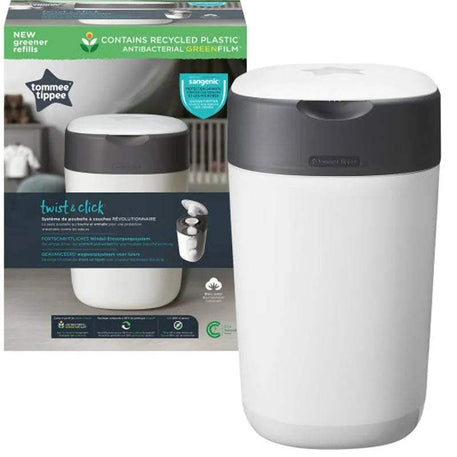 Tommee Tippee Poubelle à Couches Anti-Odeur Twist & Click - Blanc - Tommee Tippee - Poubelle à couches pour bébé Maroc -www.babyboss.ma