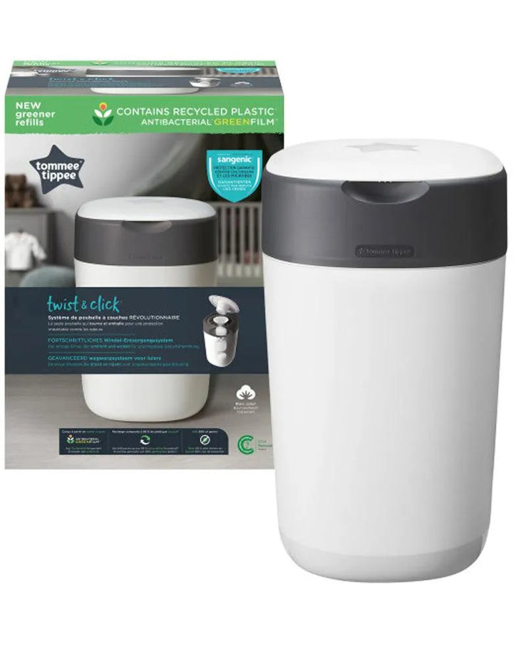 Tommee Tippee Poubelle à Couches Anti-Odeur Twist & Click - Blanc - Babyboss.ma - Tommee Tippee - pour bébé maroc