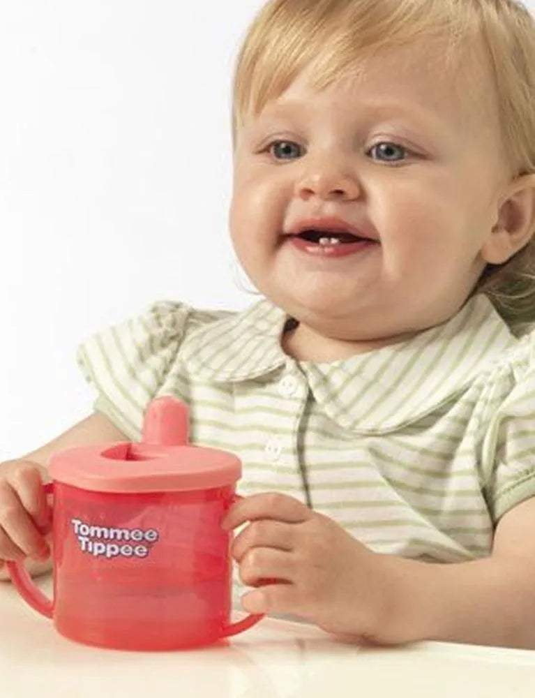 Tommee Tippee Première Tasse à Bec 4M+ 190ml - Bleu - Tommee Tippee - Tasses à Bec pour bébé Maroc -www.babyboss.ma
