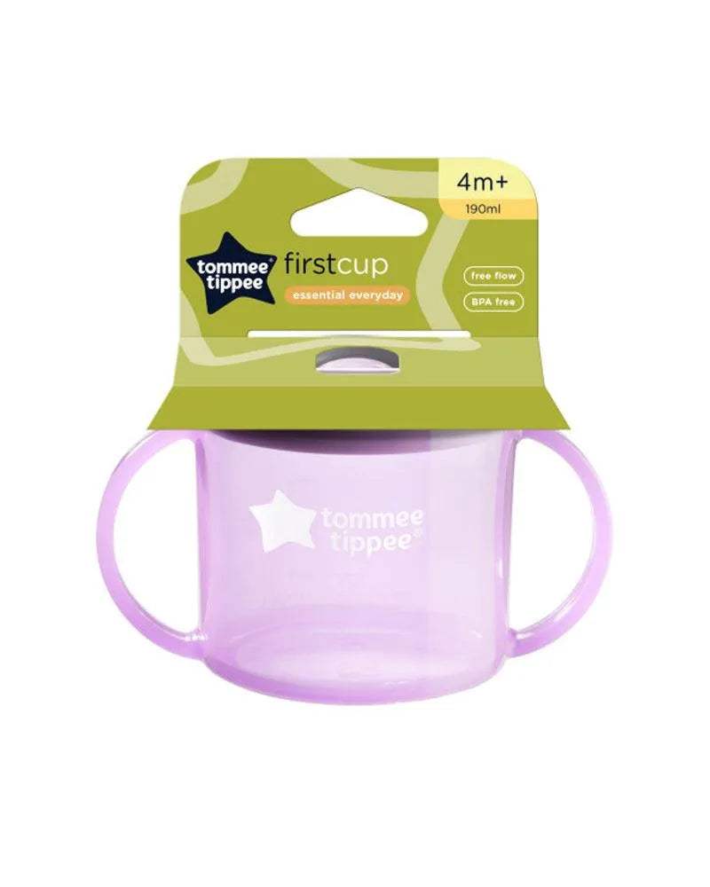 Tommee Tippee Première Tasse à Bec 4M+ 190ml - Violet - Tommee Tippee - Tasses à Bec pour bébé Maroc -www.babyboss.ma
