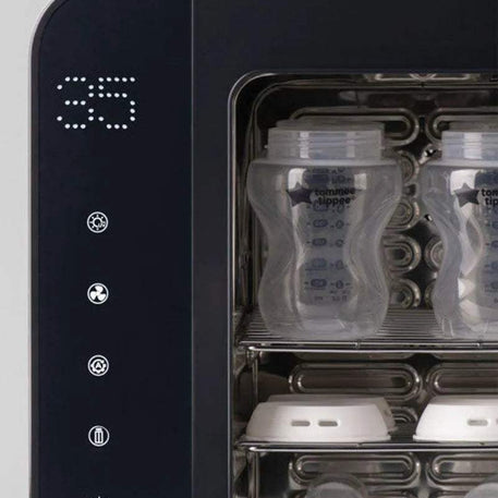 Tommee Tippee Stérilisateur Ultra UV, séchage et stockage pour biberons et accessoires - Noir - Tommee Tippee - Stérilisateurs de biberons pour bébé Maroc -www.babyboss.ma