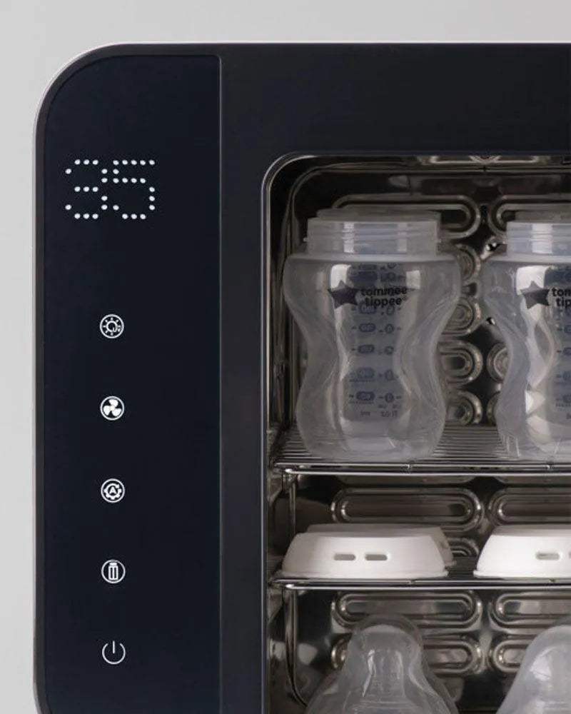 Tommee Tippee Stérilisateur Ultra UV, séchage et stockage pour biberons et accessoires - Noir - Tommee Tippee - Stérilisateurs de biberons pour bébé Maroc -www.babyboss.ma