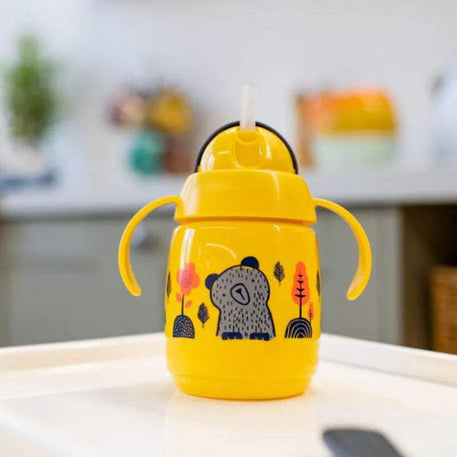 Tommee Tippee Tasse à paille Super Star 300ml - Jaune - Tommee Tippee - Tasses à paille pour bébé Maroc -www.babyboss.ma