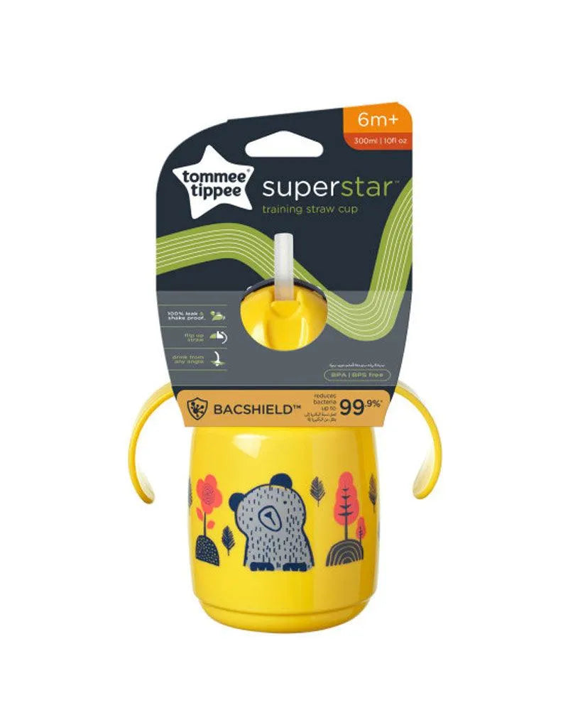 Tommee Tippee Tasse à paille Super Star 300ml - Jaune - Babyboss.ma - Tommee Tippee - pour bébé maroc