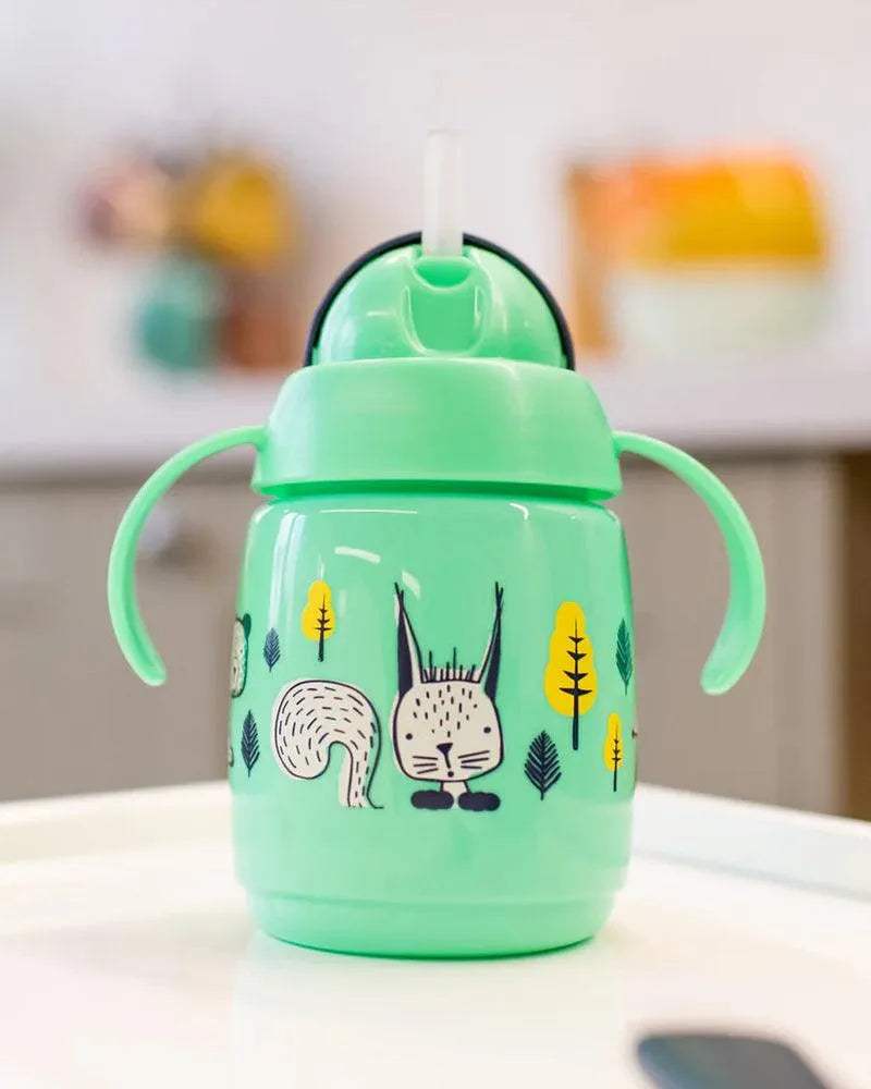 Tommee Tippee Tasse à paille Super Star 300ml - Vert - Tommee Tippee - Tasses à paille pour bébé Maroc -www.babyboss.ma