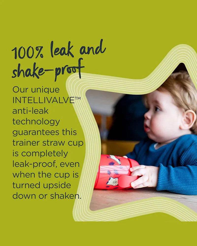 Tommee Tippee Tasse à paille Super Star 300ml - Vert - Tommee Tippee - Tasses à paille pour bébé Maroc -www.babyboss.ma