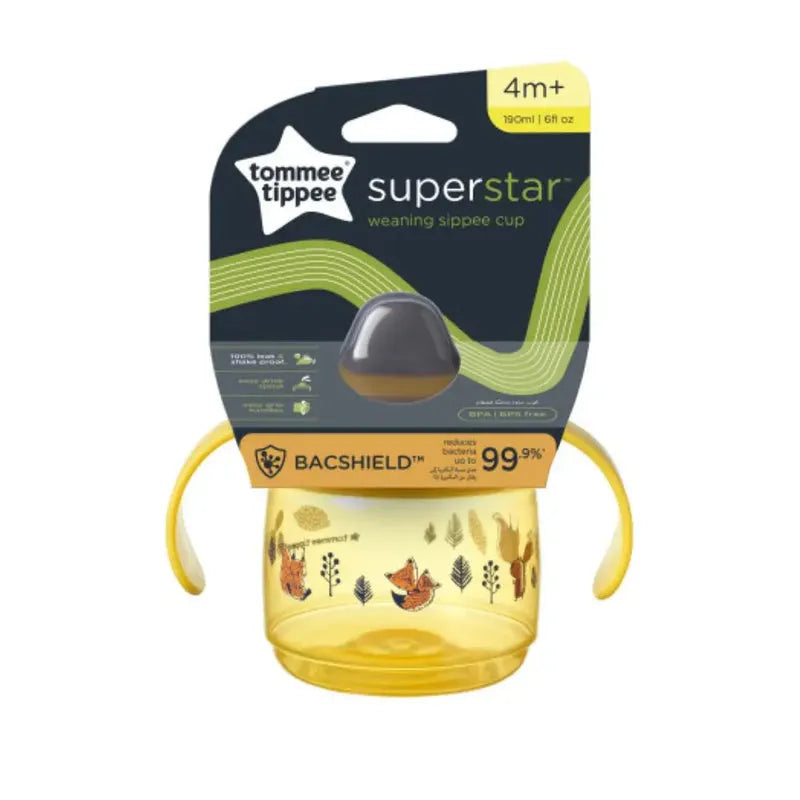 Tommee Tippee Tasse d'Apprentissage 190ml 4M+ - Jaune - Tommee Tippee - pour bébé maroc