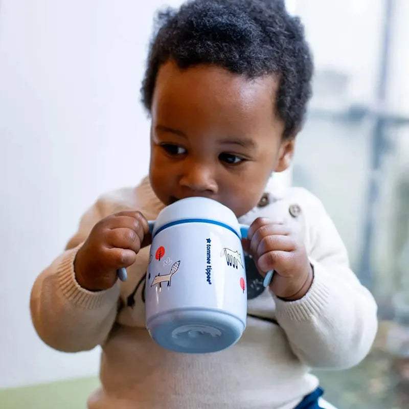 Tommee Tippee Tasse d'Apprentissage Anti-Fuite 300ml 6M+ - Bleu - Tommee Tippee - pour bébé Maroc -www.babyboss.ma