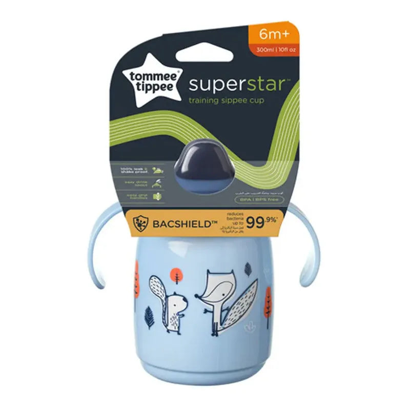 Tommee Tippee Tasse d'Apprentissage Anti-Fuite 300ml 6M+ - Bleu - Tommee Tippee - pour bébé maroc