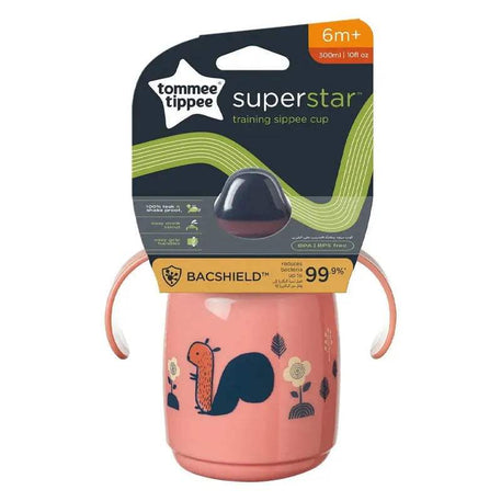 Tommee Tippee Tasse d'Apprentissage Anti-Fuite 300ml 6M+ - Rose - Tommee Tippee - pour bébé Maroc -www.babyboss.ma