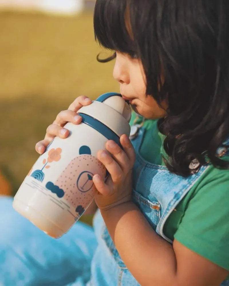 Tommee Tippee Tasse Isotherme à Paille SuperStar 266ml - Gris - Tommee Tippee - Gourdes Isothermes pour bébé Maroc -www.babyboss.ma