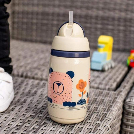 Tommee Tippee Tasse Isotherme à Paille SuperStar 266ml - Gris - Tommee Tippee - Gourdes Isothermes pour bébé Maroc -www.babyboss.ma