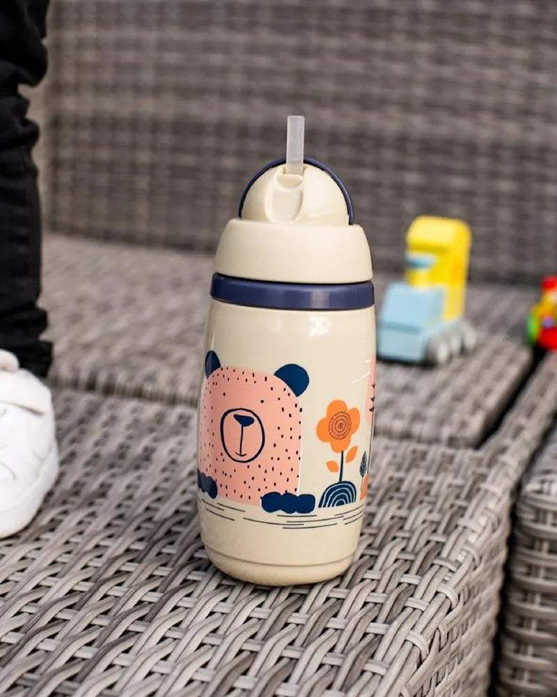 Tommee Tippee Tasse Isotherme à Paille SuperStar 266ml - Gris - Tommee Tippee - Gourdes Isothermes pour bébé Maroc -www.babyboss.ma