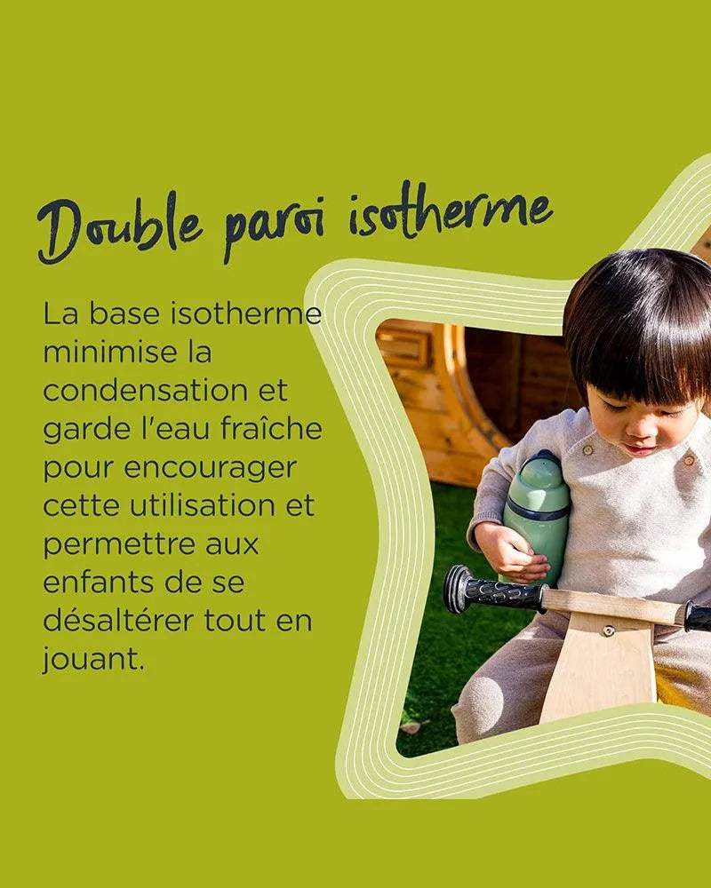 Tommee Tippee Tasse Isotherme à Paille SuperStar 266ml - Gris - Tommee Tippee - Gourdes Isothermes pour bébé Maroc -www.babyboss.ma