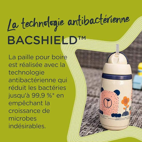 Tommee Tippee Tasse Isotherme à Paille SuperStar 266ml - Gris - Tommee Tippee - Gourdes Isothermes pour bébé Maroc -www.babyboss.ma
