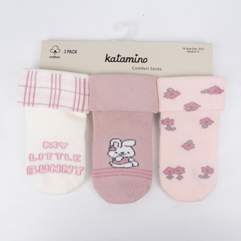Lot 3 chaussettes bébé fille Polyana - Katamino - 