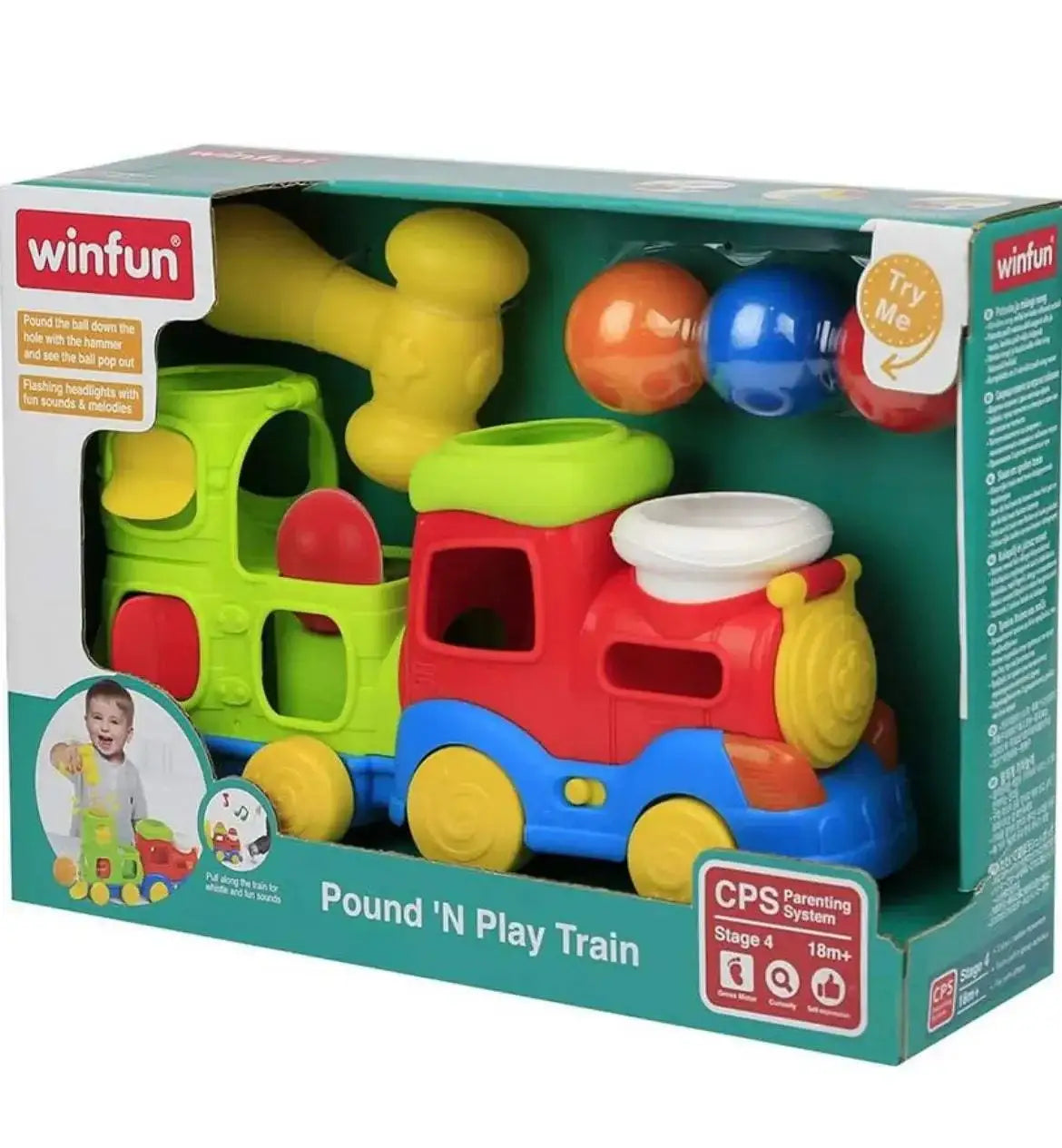 Train de jouets pour bébé Winfun Pound N Play - Winfun - pour bébé Maroc -www.babyboss.ma