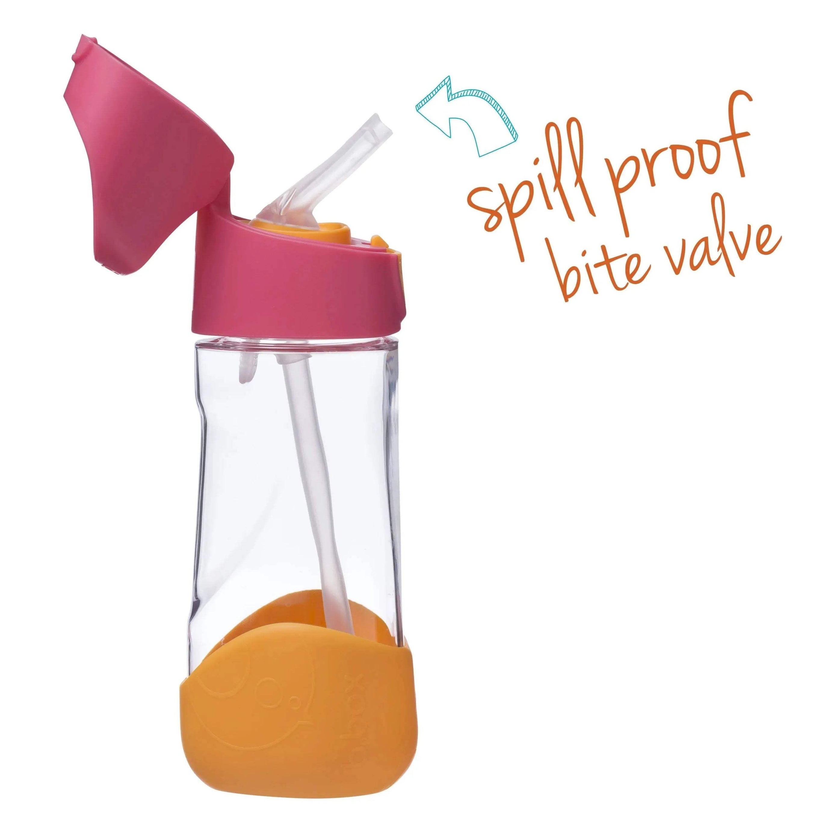 Tritan™ drink bottle 450ml - strawberry shake b.box - BBOX USA - Straw Bottles pour bébé Maroc -www.babyboss.ma