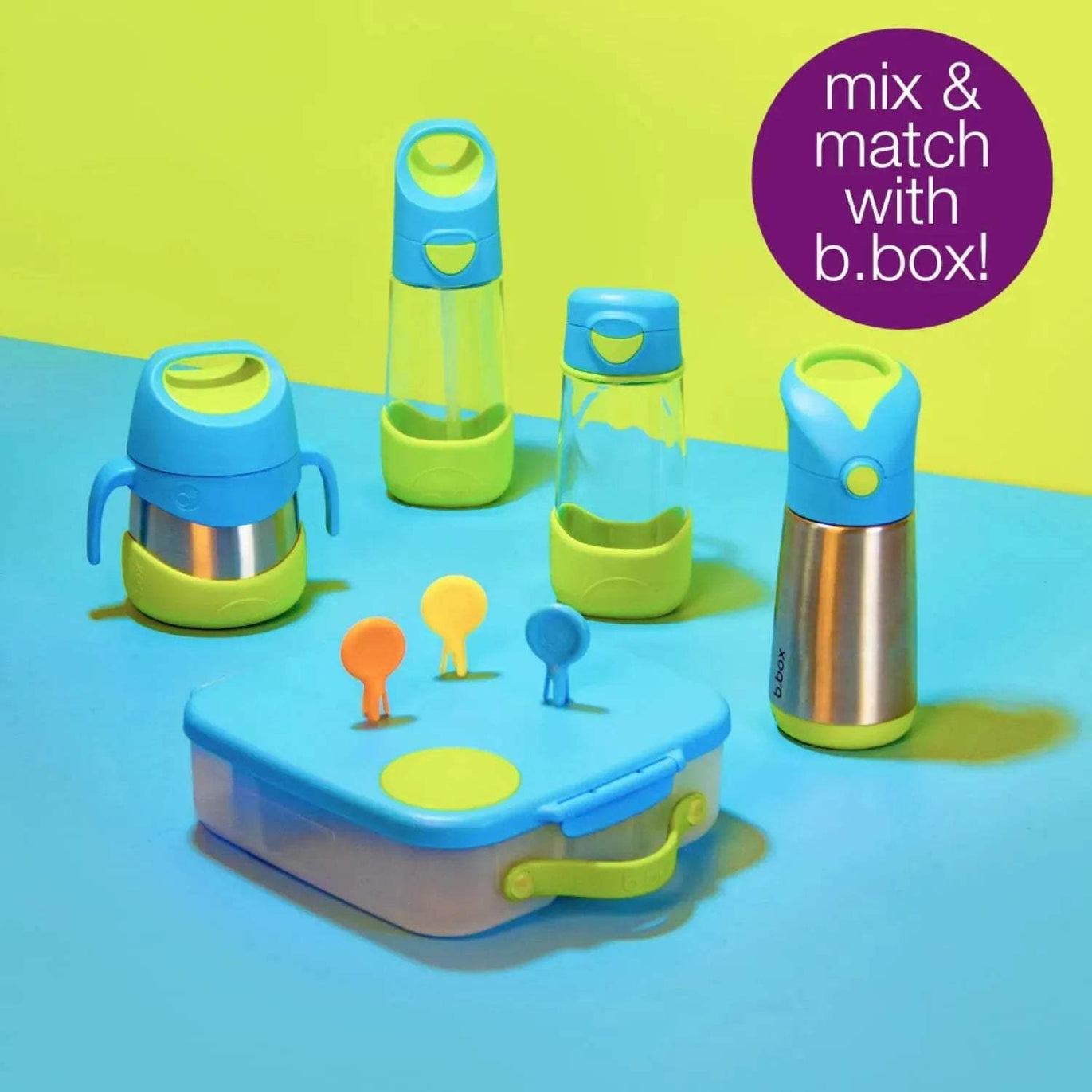 Gourde à paille B box Tritan™ - blue blaze 600ML - BBOX USA - Water bottles pour bébé Maroc -www.babyboss.ma