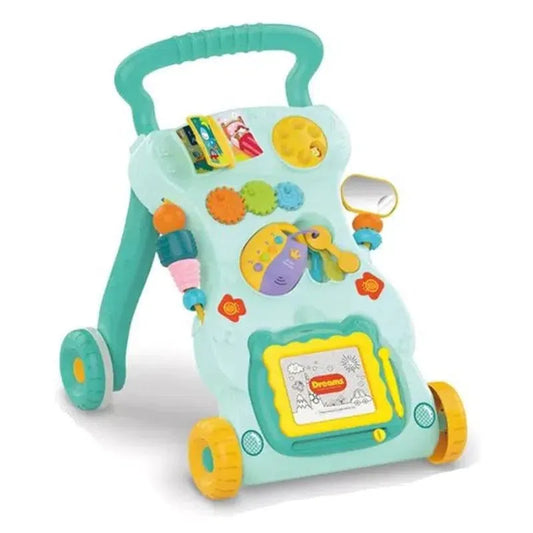 Trotteur avec lumière et musique 6M+ – Vert – Huanger - babyboss toys - pour bébé maroc