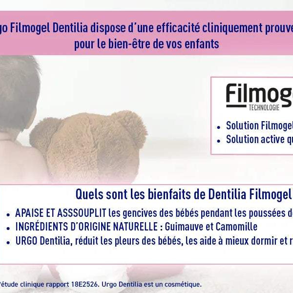 Urgo Gel poussée dentaire bébé - Dentilia® Filmogel - Urgo - pour bébé Maroc -www.babyboss.ma