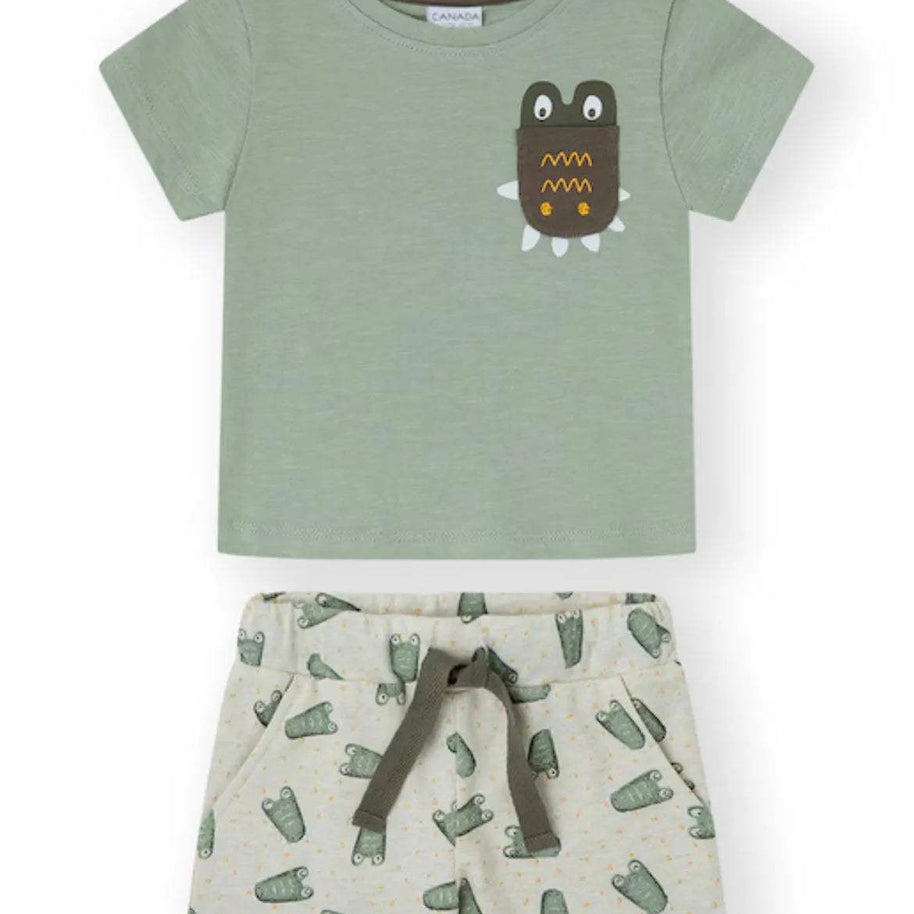 Yatsi Ensemble short et t-shirt pour garçons 100% cotton - Yatsi - pour bébé Maroc -www.babyboss.ma