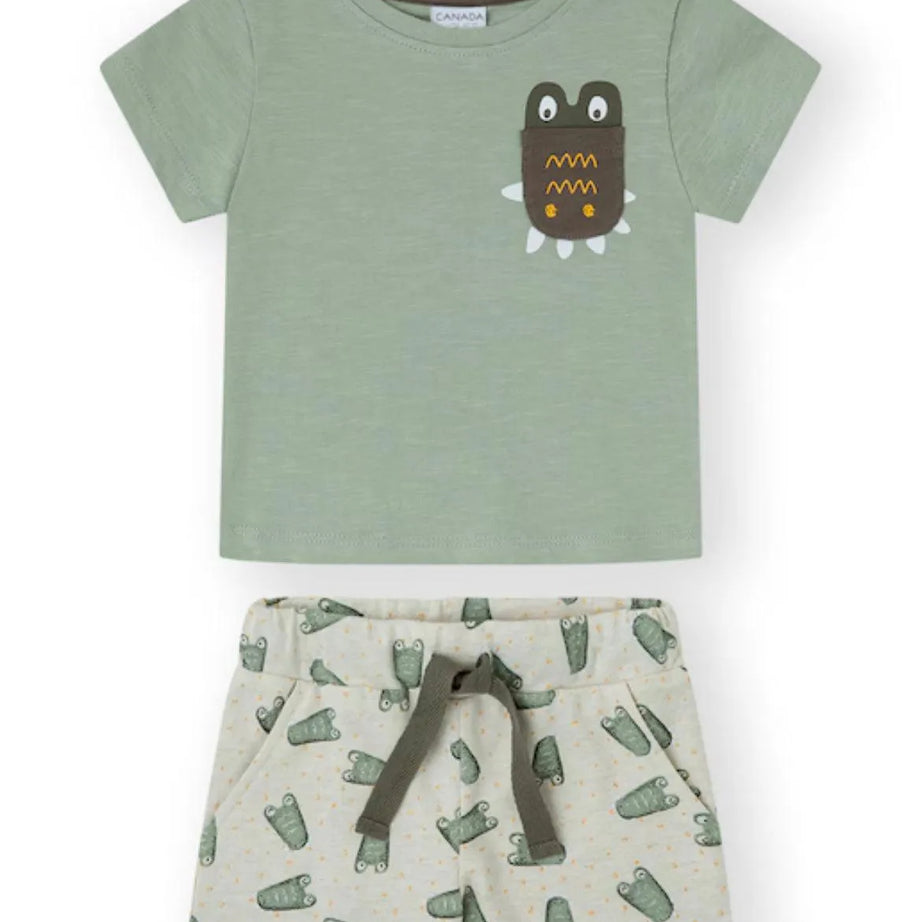 Yatsi Ensemble short et t-shirt pour garçons 100% cotton - Babyboss.ma - Yatsi - pour bébé maroc