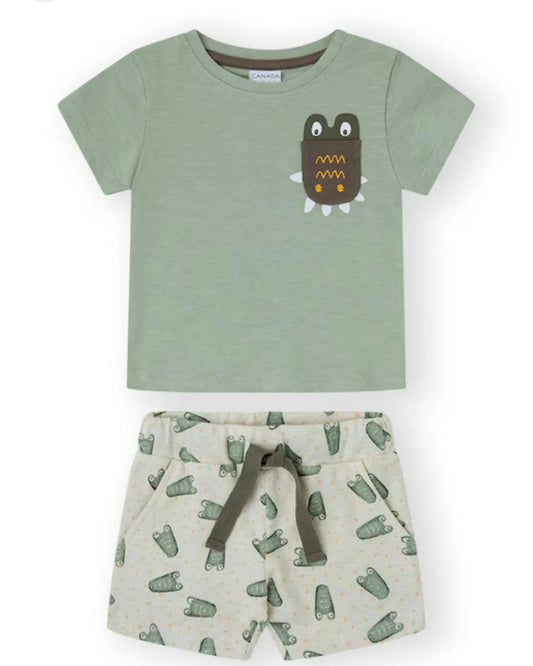 Yatsi Ensemble short et t-shirt pour garçons 100% cotton - Babyboss.ma - Yatsi - pour bébé maroc