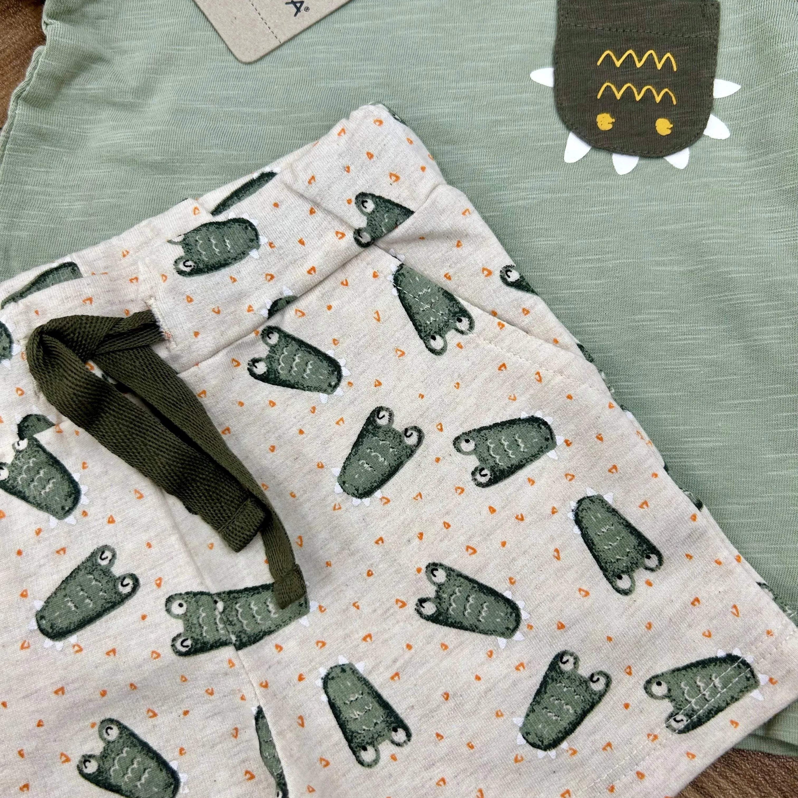 Yatsi Ensemble short et t-shirt pour garçons 100% cotton - Yatsi - pour bébé Maroc -www.babyboss.ma