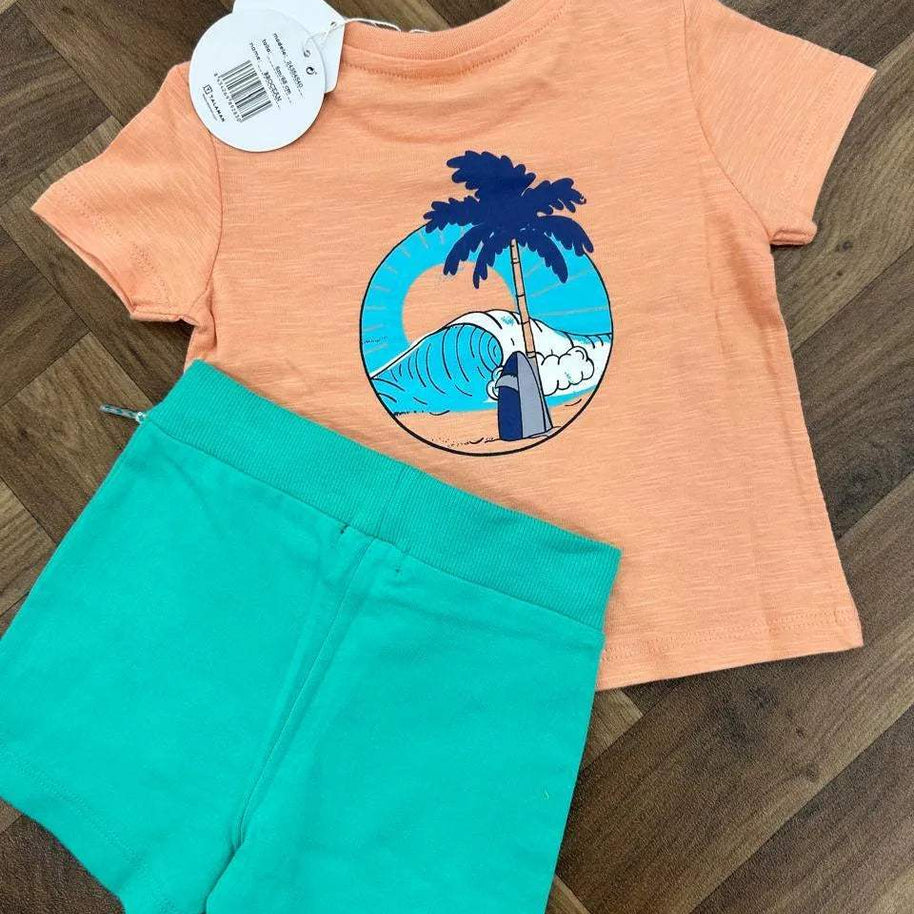 Yatsi Ensemble t-shirt et short garçon 100% cotton - Yatsi - pour bébé Maroc -www.babyboss.ma