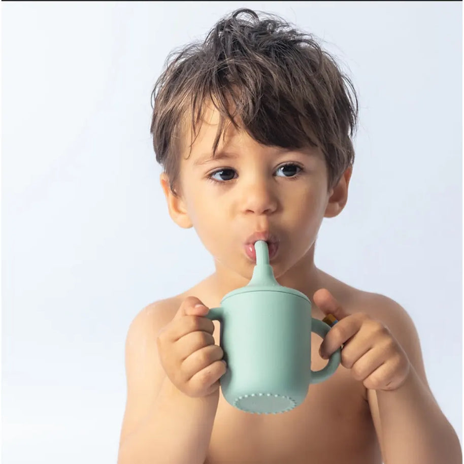 YUMMY Coffret Repas Silicone 6M+ - Vert Pastel