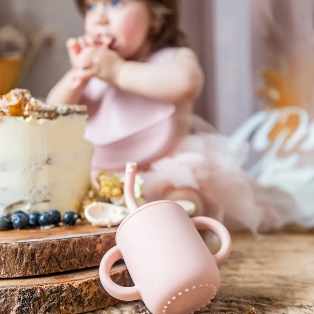 YUMMY Coffret Repas Silicone 6M+ - Rose Blush