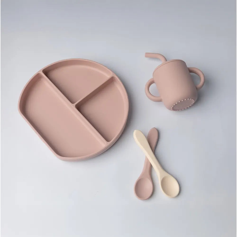 yummy_coffret_repas_silicone_6m_-_rose_poudr-51109538103607-bebe-babyboss.ma-maroc - Babyboss.ma -bebe-maroc