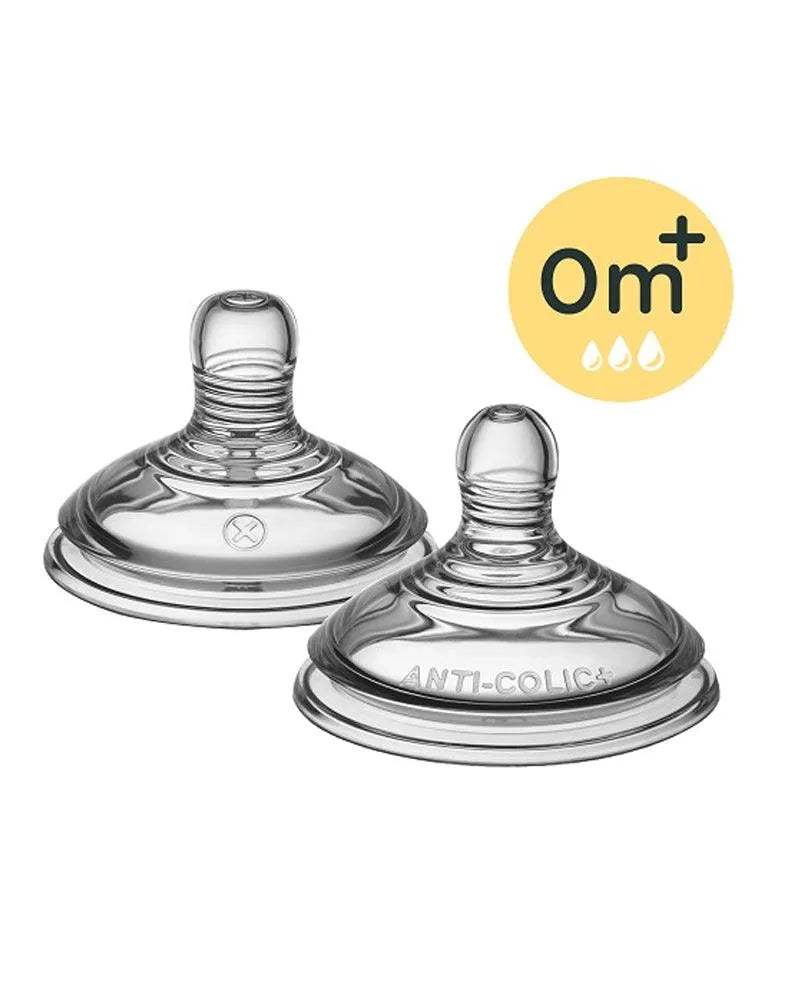 2 Tétines Tommee Tippee Advanced Anti-Coliques - Débit Variable 0M+ - Tommee Tippee - Tétines pour bébé Maroc -www.babyboss.ma