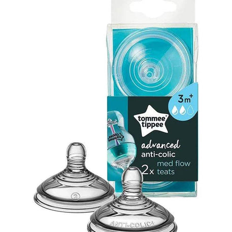 2 Tétines Tommee Tippee Anti-coliques avancées - Débit moyen 3m+ - Tommee Tippee - Tétines pour bébé Maroc -www.babyboss.ma
