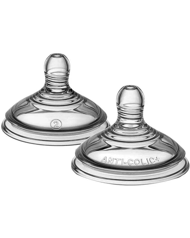 2 Tétines Tommee Tippee Anti-coliques avancées - Débit moyen 3m+ - Tommee Tippee - Tétines pour bébé Maroc -www.babyboss.ma
