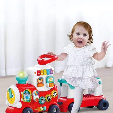 4 in 1 smart Learning push and ride train - babyboss toys - pour bébé Maroc -www.babyboss.ma