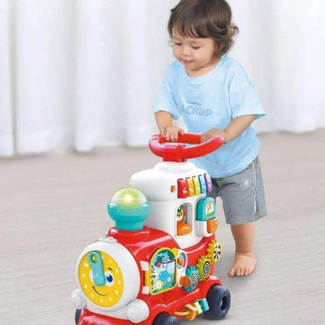 4 in 1 smart Learning push and ride train - babyboss toys - pour bébé Maroc -www.babyboss.ma
