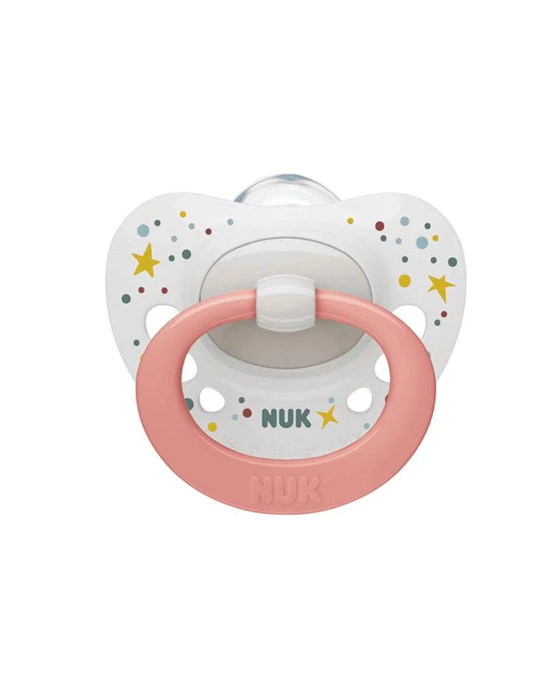 Sucette NUK Signature 0-6M - Rose - BABYBOSS - NUK - pour bébé maroc