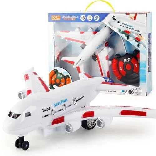 AIR BUS avion avec commande - Son & Lumière - babyboss toys - pour bébé maroc