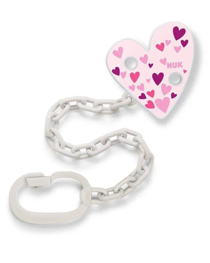 Attache Sucette NUK - Coeur Rose - NUK - Attache Sucette pour bébé Maroc -www.babyboss.ma