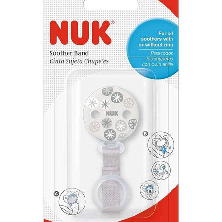 Attache Sucette Ruban NUK - Beige - NUK - Attache Sucette pour bébé Maroc -www.babyboss.ma
