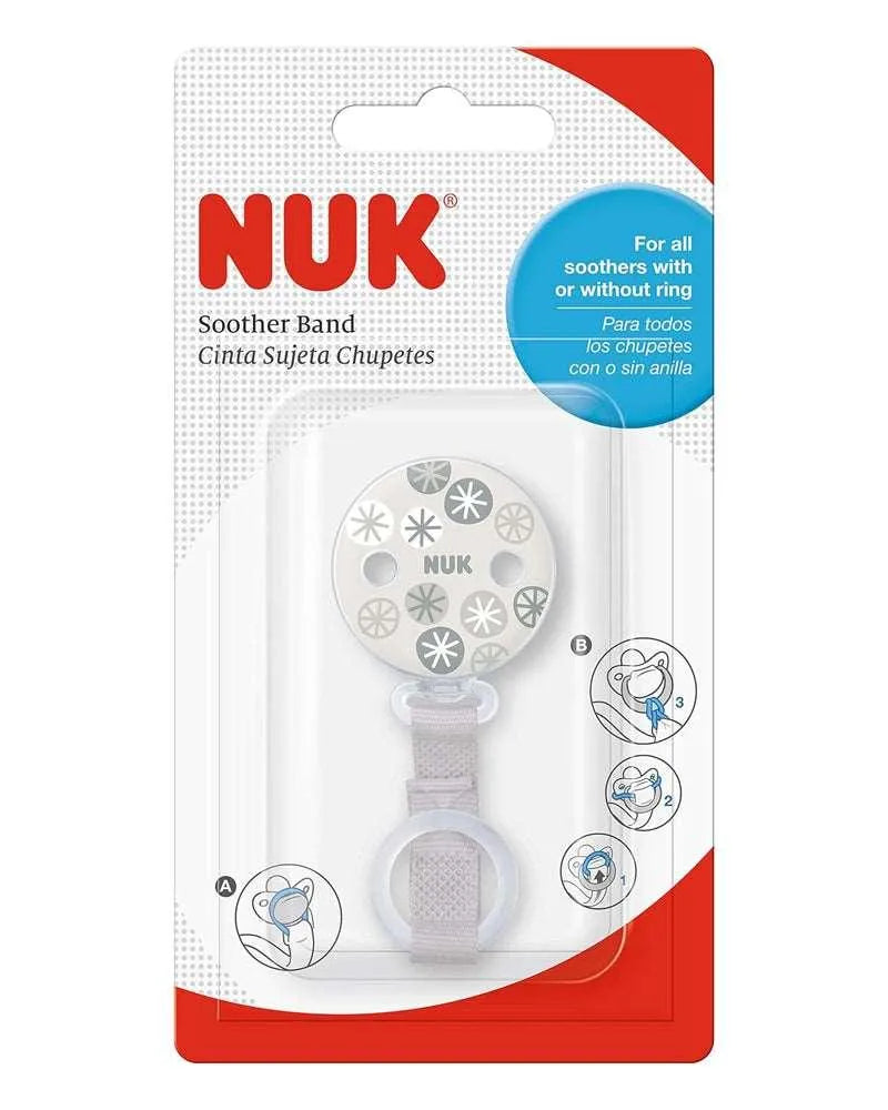 Attache Sucette Ruban NUK - Beige - Babyboss.ma - NUK - pour bébé maroc